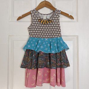 Matilda Jane Paint by Numbers Katydid Neilah Dress and Doodle Leggings Size 4T